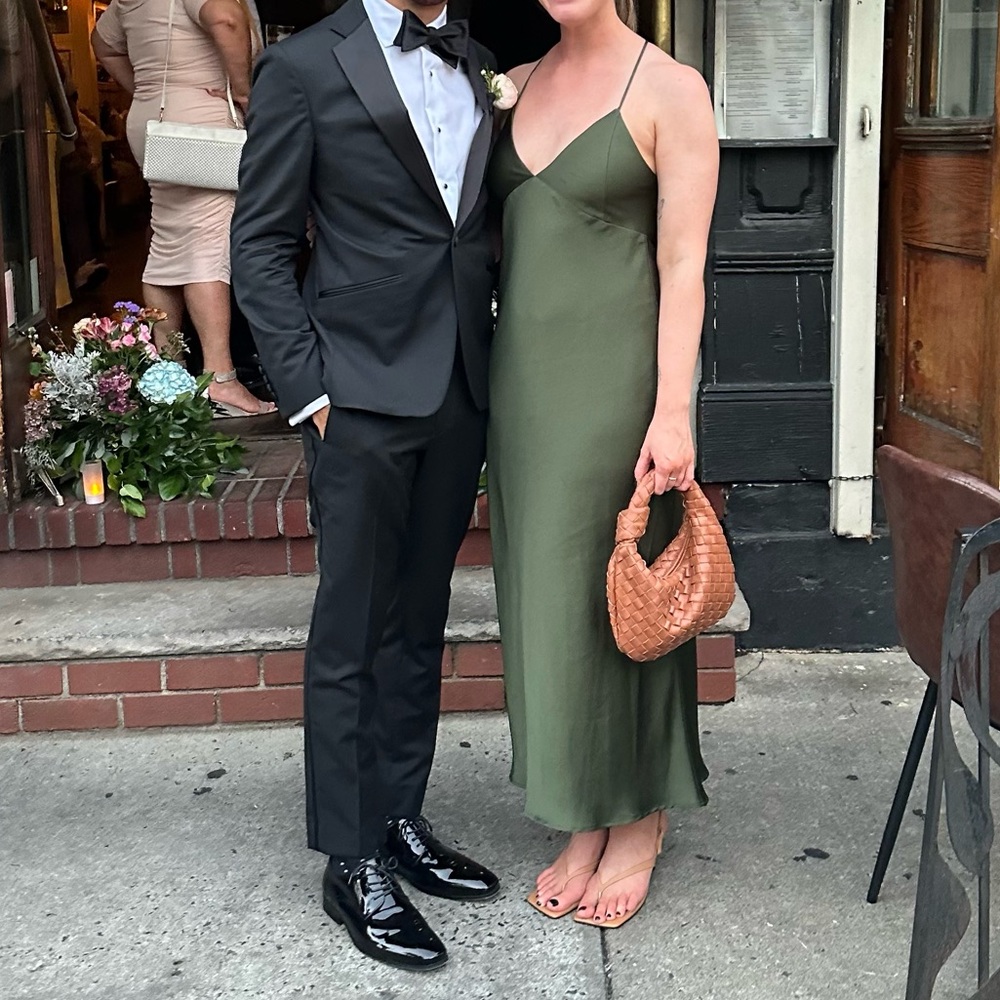 Park & fifth Davenport dress in olive